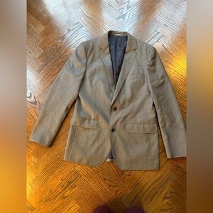 Bonobos Men's standard fit Blazer in Gray 100% Italian Wool 38R